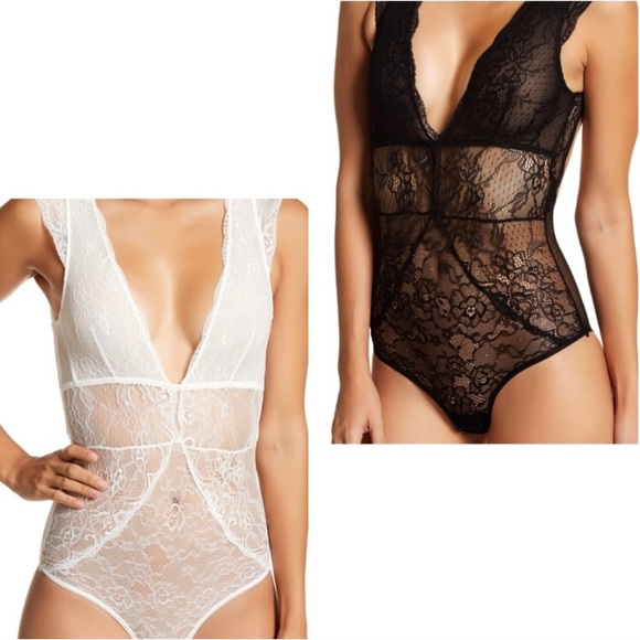 Sam Edelman: Lace Lingerie Bodysuit - Picture 1 of 8